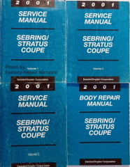 Service Manual Sebring/Stratus Coupe Volume 1, 2, 3 with Body Repair Manual