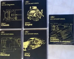 1973 Ford Car Shop Manual Volume 1, 2, 3, 4, 5