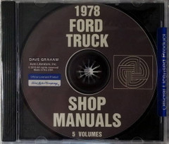 1978 Ford Truck Shop Manuals 5 Volume Set