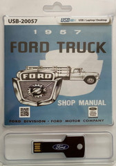 1957 Ford Truck Shop Manual USB Thumb Drive