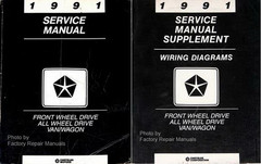 1991 Service Manual Front Wheel Drive All Wheel Drive Van/Wagon