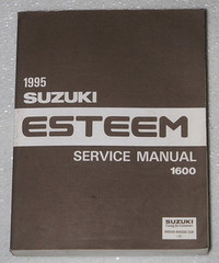 1995 Suzuki Esteem 1600 Service Manual 