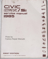 Civic CRX/Si Service Manual 1985