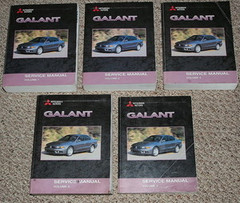 Mitsubishi Motors 2003 Galant Service Manual Volume 1, 2, 3, 4, 5