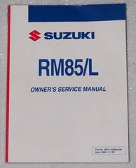 2009 Suzuki RM85 RM85L Owner's Service Manual Original Shop Repair