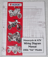 2006 SUZUKI Motorcycle ATV Wiring Diagrams Manual K6 Electrical Troubleshooting