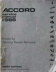 1986 Honda Accord Service Manual 