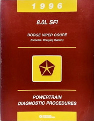 1996 Dodge Viper Coupe 8.0L SFI Powertrain Diagnostic Procedures
