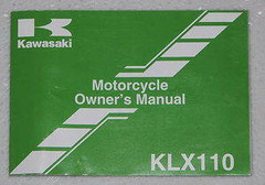 2007 Kawasaki KLX110 Owner\'s Manual