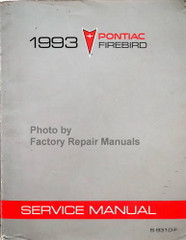 1993 Pontiac Firebird Service Manual 