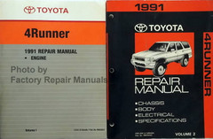1991 Toyota 4Runner Repair Manual Volume 1, 2