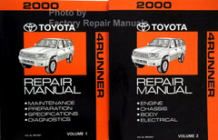 2000 Toyota 4Runner Repair Manual Volume 1 and 2