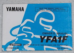 1994 Yamaha YFA1 Breeze 125 Owner's Manual 