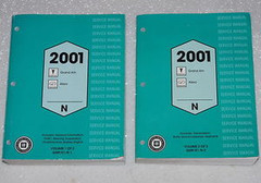 2001 Pontiac Grand Am Oldsmobile Alero Service Manual Volume 1, 2
