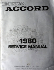 1980 Honda Accord Service Manual