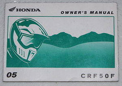 2005 HONDA CRF50F Owners Manual CRF50 CRF 50 F Motorcycle Original Dealer 05