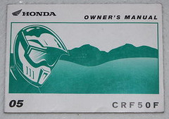 2005 HONDA CRF50F Owners Manual CRF50 CRF 50 F Motorcycle Original Dealer 05