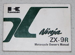 Kawasaki Ninja ZX-9R Motorcycle Owner's Manual