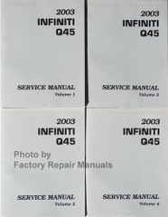 2003 Infiniti Q45 Service Manual Volume 1, 2, 3, 4