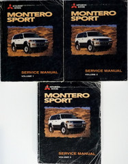 1999 Mitsubishi Motors Montero Sport Service Manual Volume 1, 2, 3