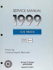 1999 Chevy GMC Truck Bi-Fuel CNG Service Manual Supplement C K 1500 2500 3500