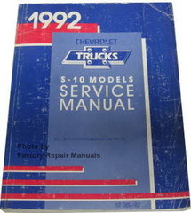 1992 Chevrolet Trucks S-10 Models Service Manual