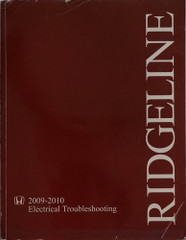 2009 2010 Honda Ridgeline Electrical Troubleshooting Manual
