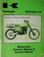 Kawasaki KDX400-A2 Owner\'s Manual & Service Manual