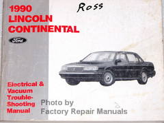 1990 Lincoln Continental Electrical and Vacuum Troubleshooting Manual