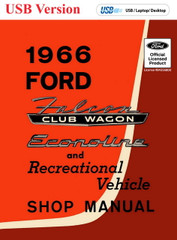 1966 Ford Falcon Club Wagon, Econoline and Recreational Vehicle Shop Manual