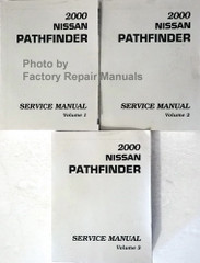 2000 Nissan Pathfinder Service Manual Volume 1, 2, 3