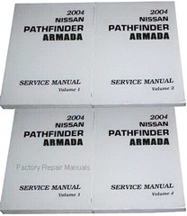 2004 Nissan Pathfinder Armada Service Manual Volume 1, 2, 3, 4