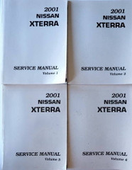 2001 Nissan Xterra Factory Service Manual Volume 1, 2, 3, 4