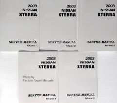 2003 Nissan Xterra Service Manual Volume 1, 2, 3, 4, 5