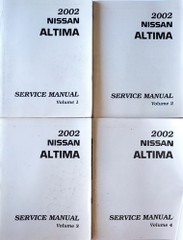 2002 Nissan Altima Service Manual Volume 1, 2, 3, 4