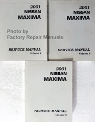 2001 Nissan Maxima Service Manual Volume 1, 2, 3