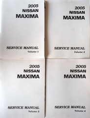 2005 Nissan Maxima Service Manual Volume 1, 2, 3, 4