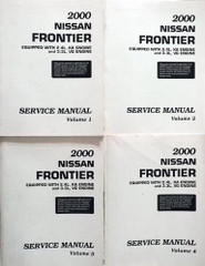 2000 Nissan Frontier Service Manual Volume 1, 2, 3, 4