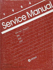 1984 Dodge Ram Van and Wagon B-150 B-250 B-350 Service Manual
