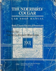 1991 Ford Thunderbird Mercury Cougar Shop Manual