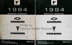 1994 Chevrolet Camaro Pontiac Firebird Service Manual Volume 1, 2