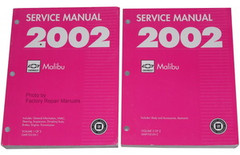 2002 Chevy Malibu Factory Service Manual Set - Original Shop Repair