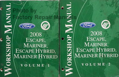 2008 Ford Escape, Mercury Mariner, Escape Hybrid, Mariner Hybrid Workshop Manual Volume 1, 2