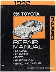 1992 Toyota Paseo Repair Manual