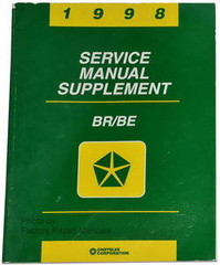 1998 Dodge Ram Truck Cummins Diesel Engine Service Manual Supplement