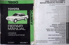 1990 Toyota Camry Repair Manual Volume 1, 2