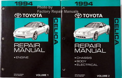 1994 Toyota Celica Repair Manuals Volume 1 and 2