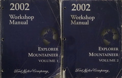 2002 Ford Explorer Mercury Mountaineer Workshop Manual Volume 1 and 2