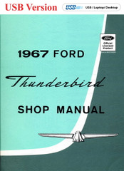 1967 Ford Thunderbird Shop Manual on USB