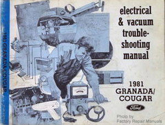 1981 Ford Granada and Mercury Cougar Electrical & Vacuum Troubleshooting Manual\n
